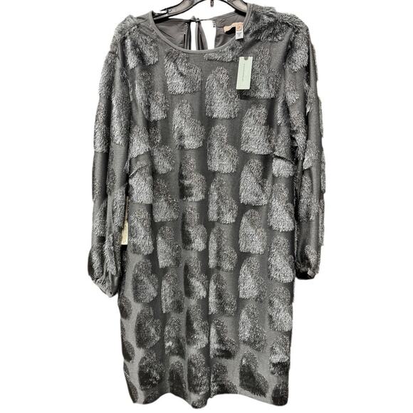 Anthropologie Hutch Long Sleeve Crew Neck Shift Dress Hearts Size 1X - Picture 5 of 6